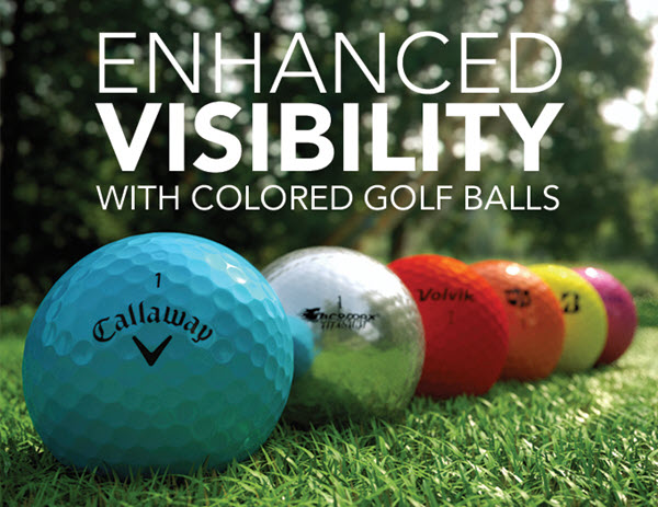 Enhanced Visibility with Colored Golf Balls